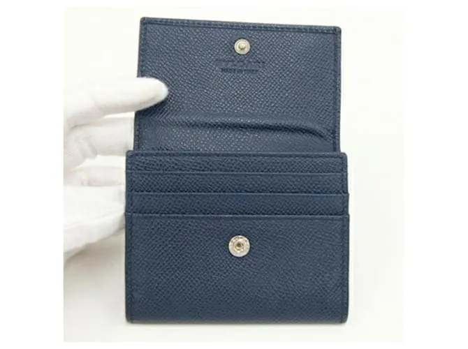 Estuche para tarjetas Bulgari Azul marino 