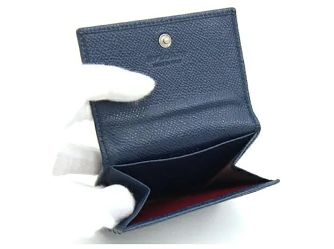 Estuche para tarjetas Bulgari Azul marino 