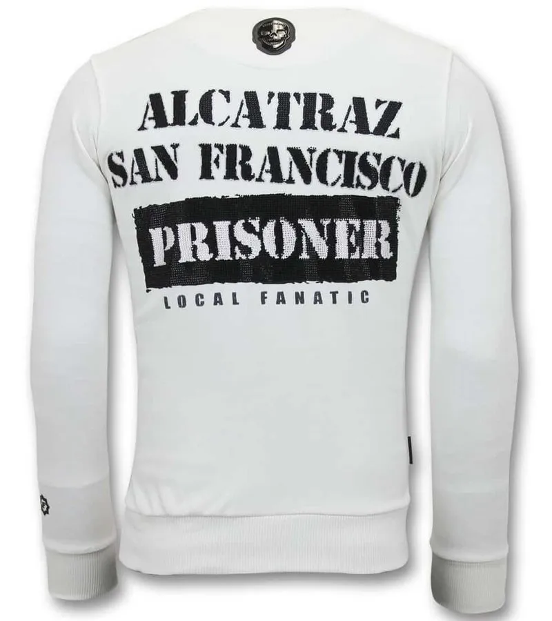 EXCLUSIVO DE LOS HOMBRES DE  ALCATRAZ PRISIONERO  BLANCO