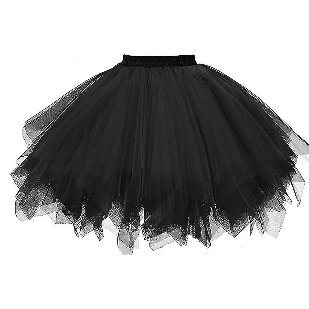 Falda Clearance Mujer Alta calidad Gasa plisada Falda corta Adult Tutu Dancing Skirt