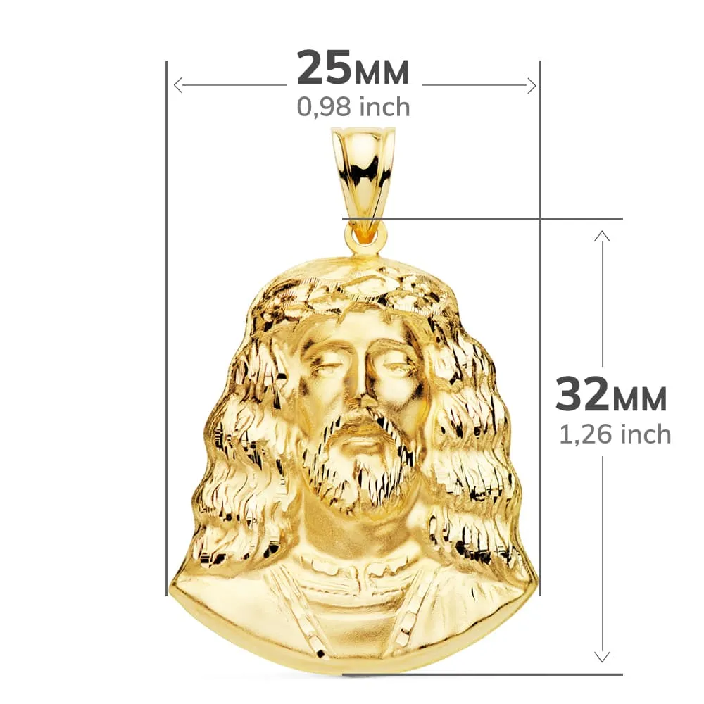 Faz de Cristo Oro 32 x 25 mm.