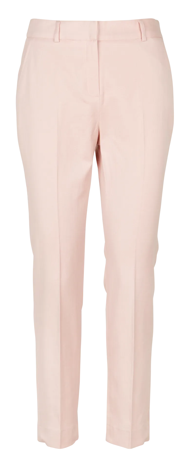 FELIX  PANTALóN RECTO DE MEZCLA DE LINO Y ALGODóN EN ROSA