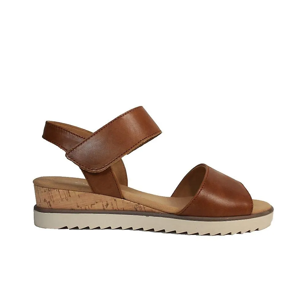 Gabor Raynor para mujer | Camello | Sandalias de cuña para mujer
