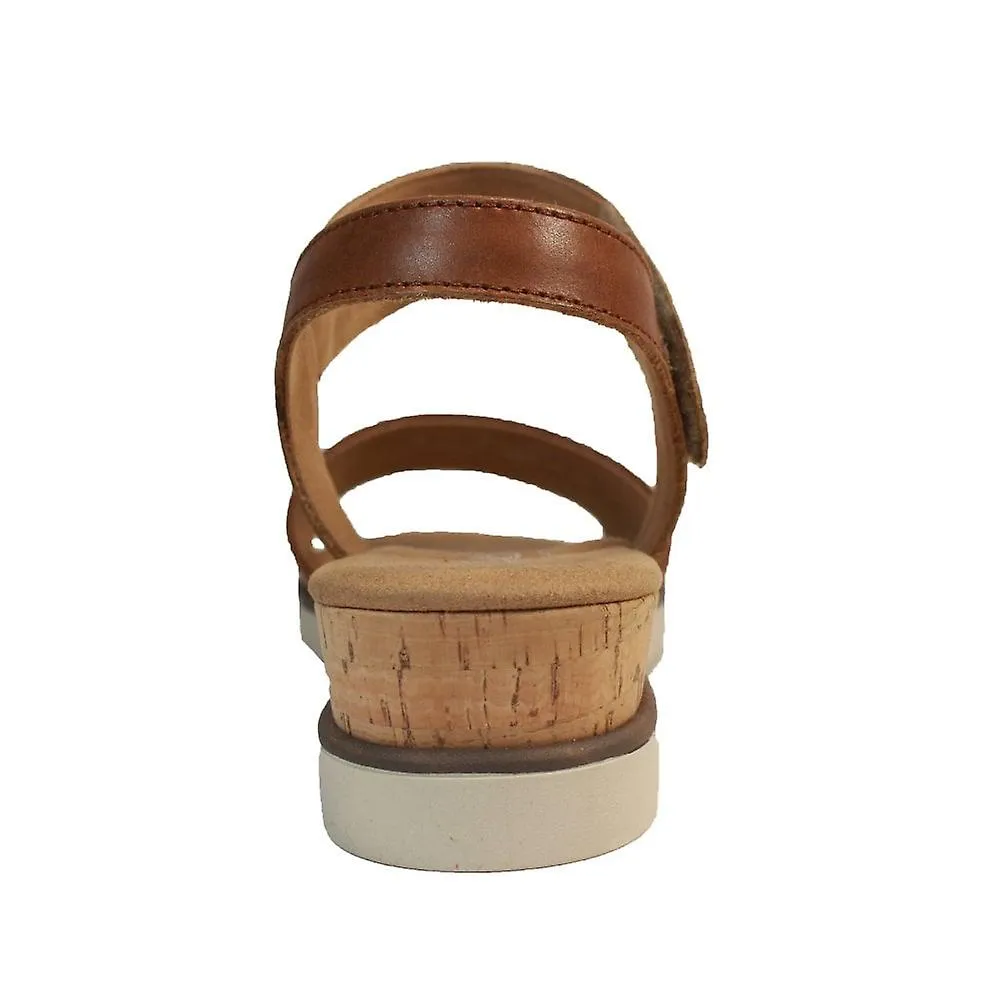 Gabor Raynor para mujer | Camello | Sandalias de cuña para mujer