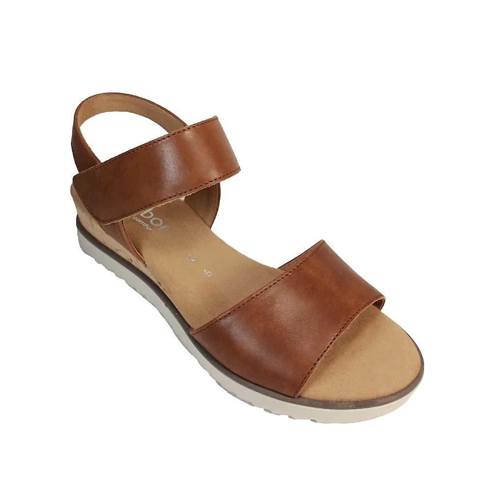 Gabor Raynor para mujer | Camello | Sandalias de cuña para mujer