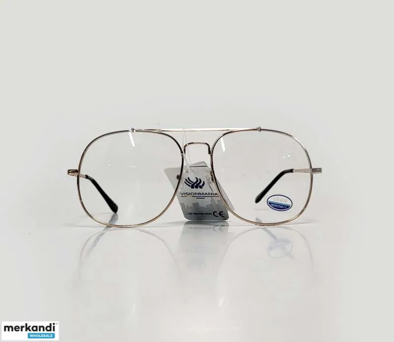 Gafas de moda Visionmania transparentes con montura dorada 1902BPZT