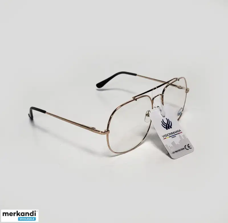 Gafas de moda Visionmania transparentes con montura dorada 1902BPZT