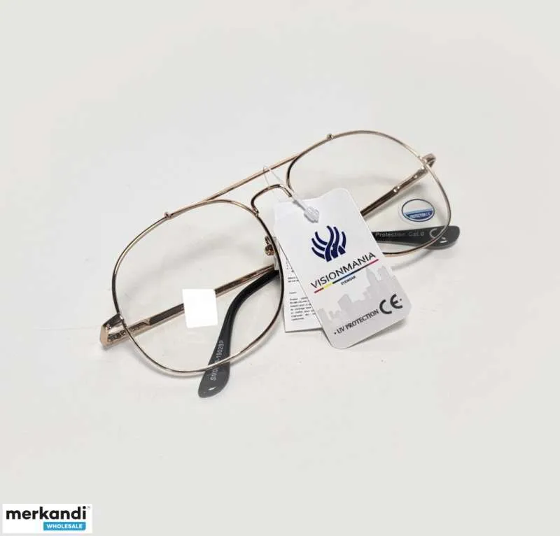 Gafas de moda Visionmania transparentes con montura dorada 1902BPZT