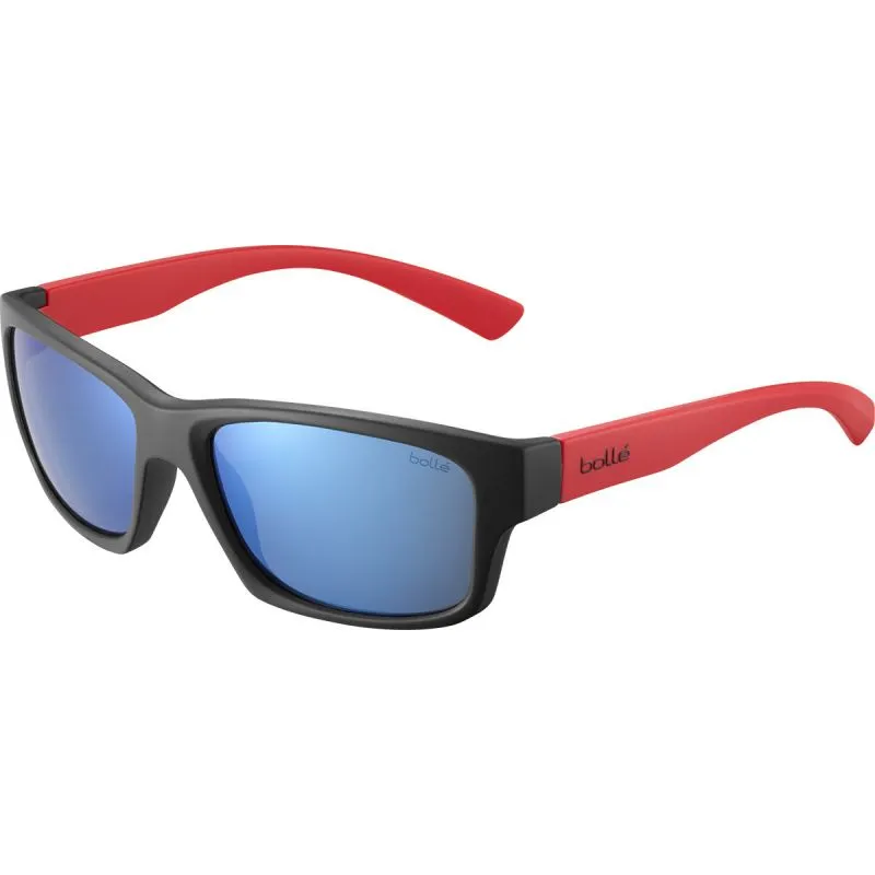 Gafas de sol flotantes Bollé Holman (Negro Rojo Mate HD Polarizado Azul Offshore)