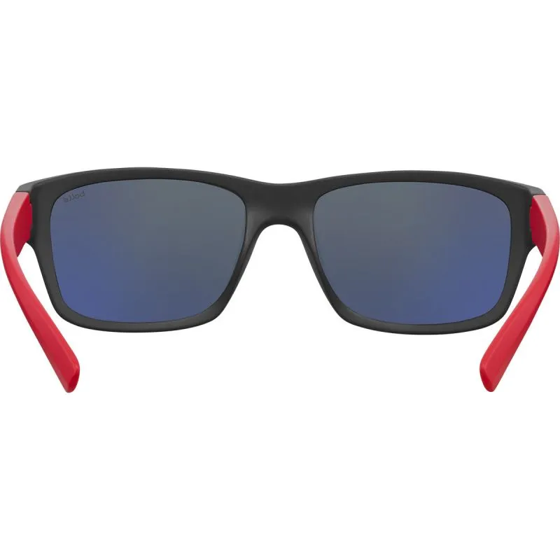 Gafas de sol flotantes Bollé Holman (Negro Rojo Mate HD Polarizado Azul Offshore)