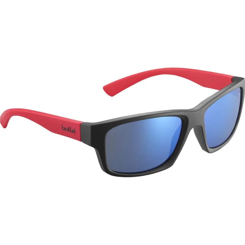 Gafas de sol flotantes Bollé Holman (Negro Rojo Mate HD Polarizado Azul Offshore)