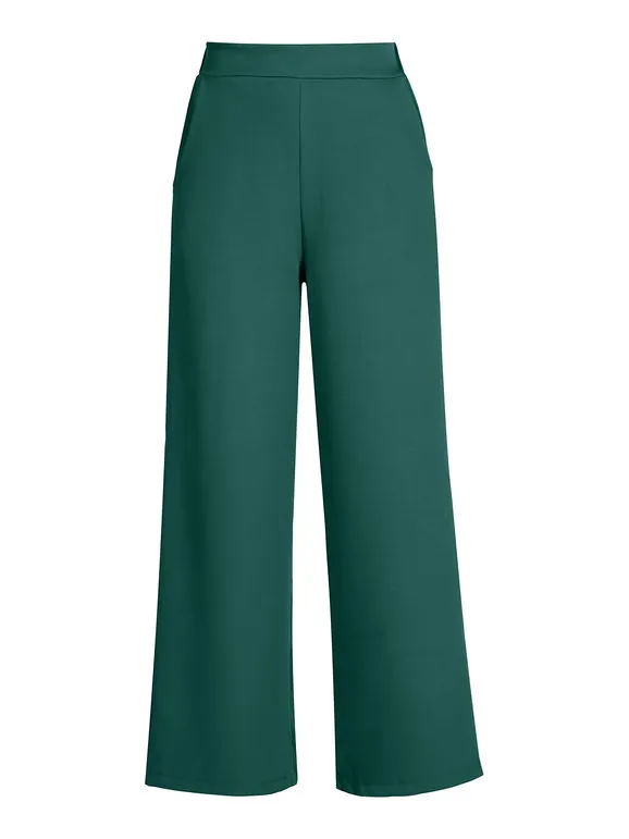 Ghisleri Pantalón ancho de mujer de tiro alto.