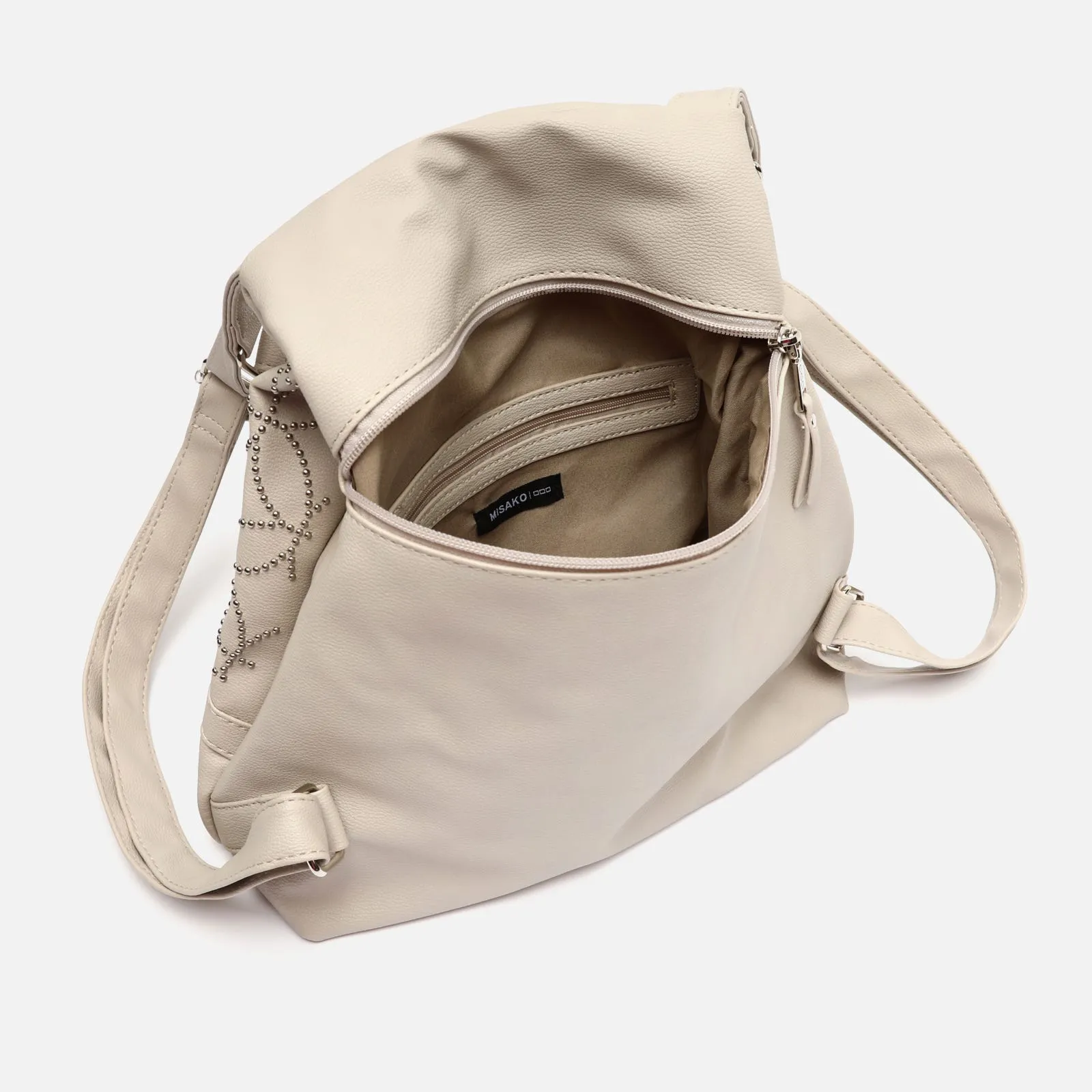 Giullia mochila antirrobo con detalles metálicos