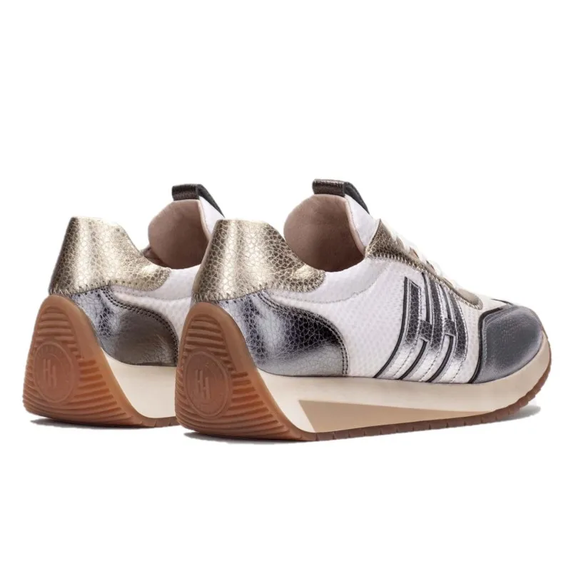HISPANITAS Rafaella CHV221739 blanco metalizado Deportivo cordones mujer