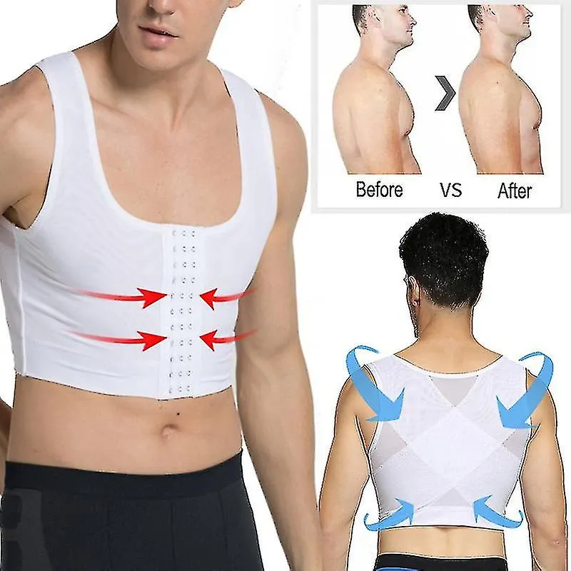 Hombres Gynecomastia Shaper Nuevo adelgazamiento Control de pecho Pecho Shapewear Ropa interior Cinturones estomacales Control d