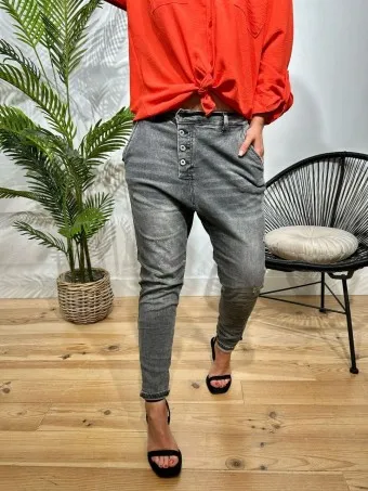 Jeans Baggy Wasted RUSTY Gris