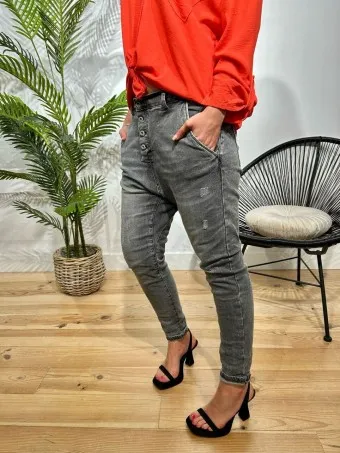 Jeans Baggy Wasted RUSTY Gris