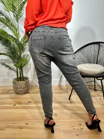 Jeans Baggy Wasted RUSTY Gris