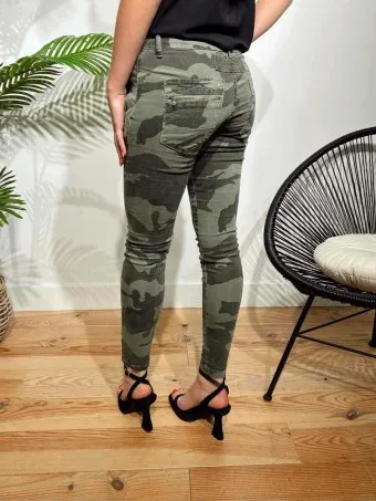 Jeans Camuflaje Cremalleras CHANEY