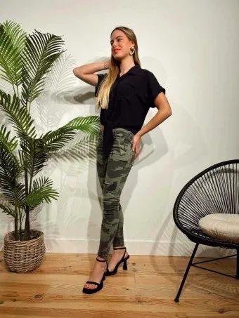 Jeans Camuflaje Cremalleras CHANEY
