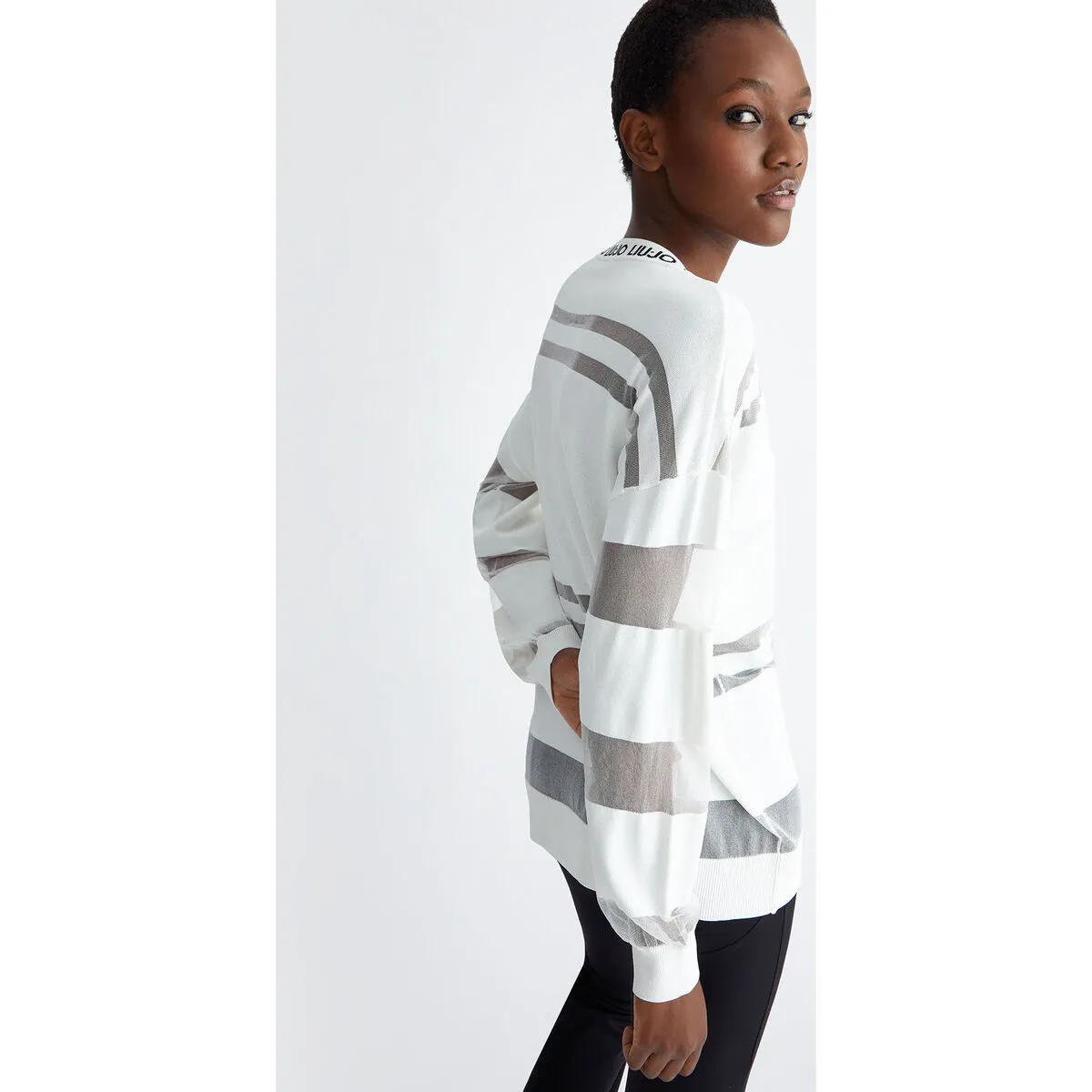 Jersey con detalles de malla