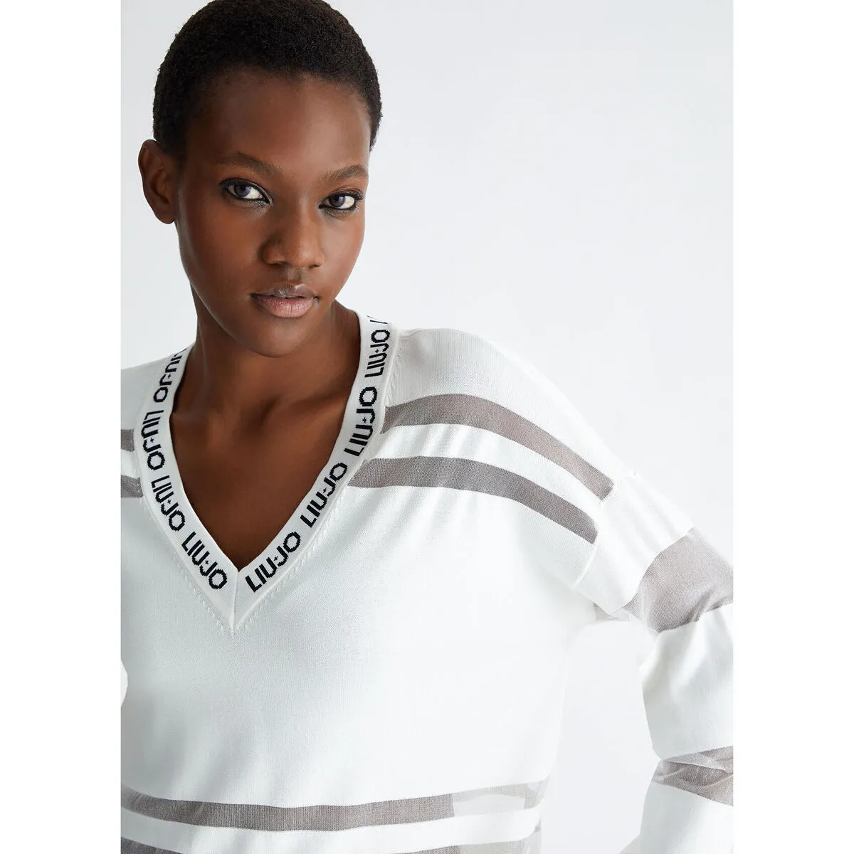 Jersey con detalles de malla