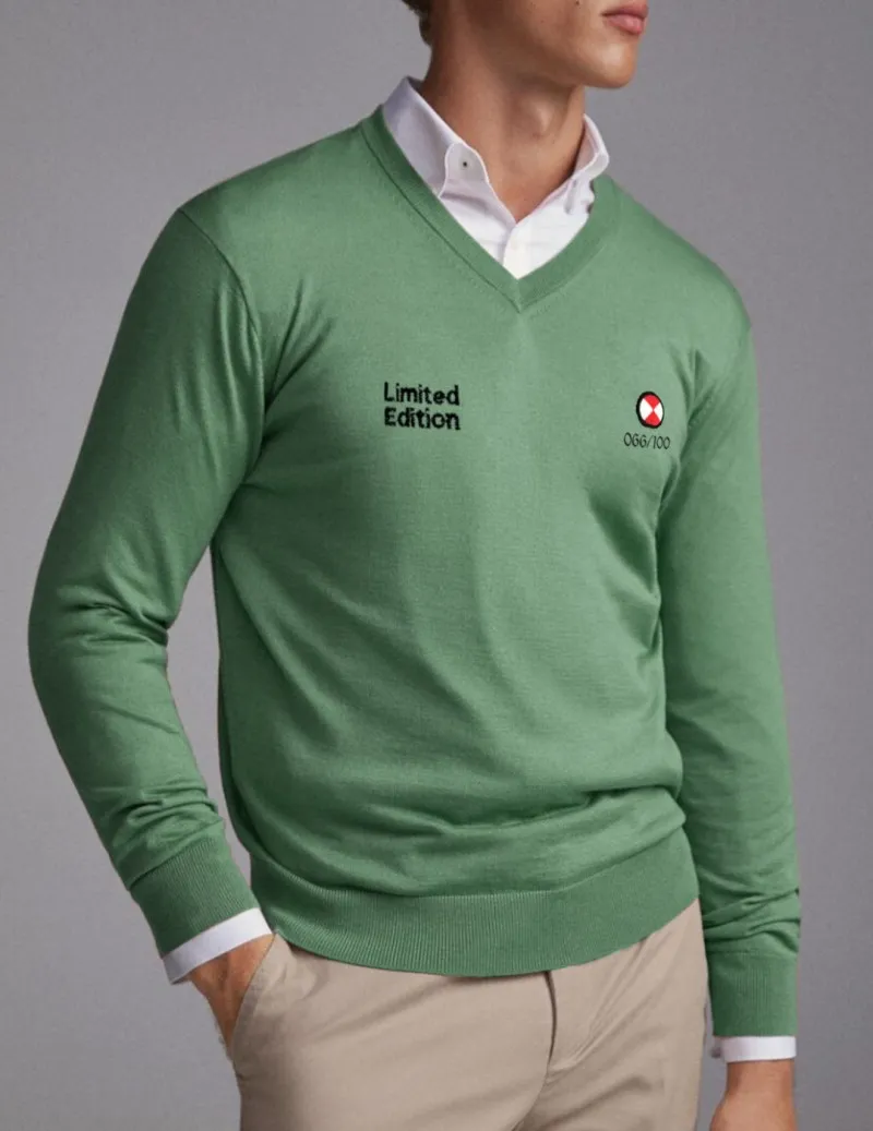 Jersey de punto para hombre POSH verde