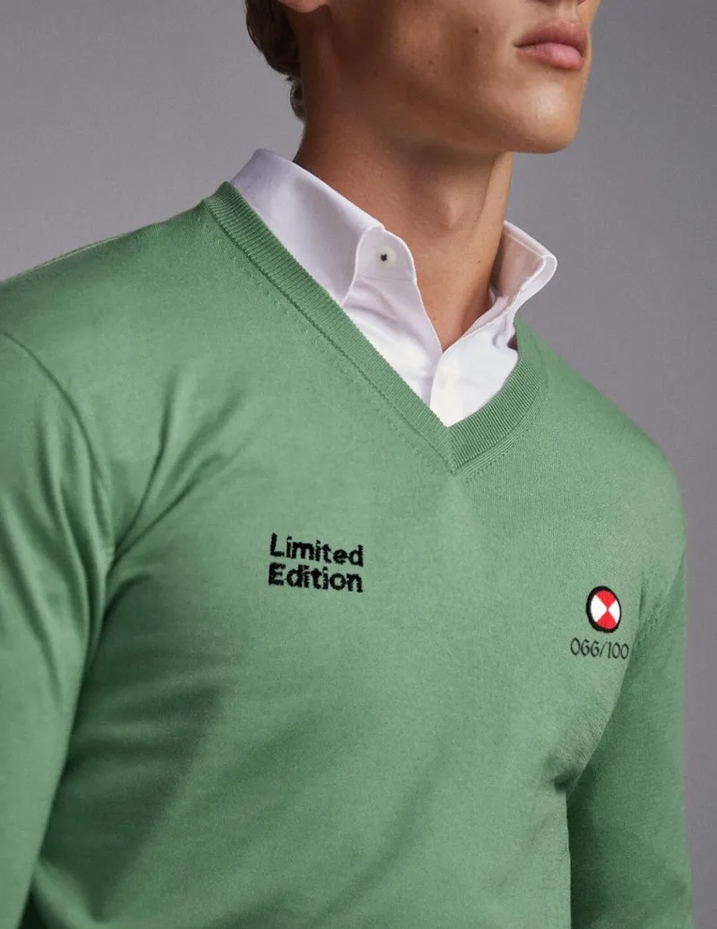 Jersey de punto para hombre POSH verde