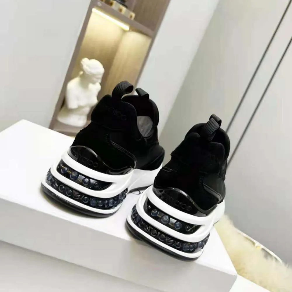 Jimmy Choo Mujer Memphis/F Ballet Zapatillas Bajas De Neopreno Y Piel Negro