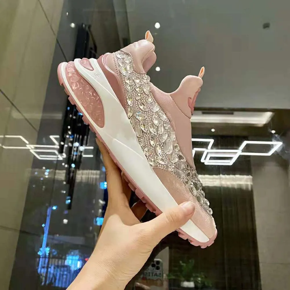 Jimmy Choo Zapatillas bajas Memphis/F Ballet Pink Mix de neopreno y piel para mujer