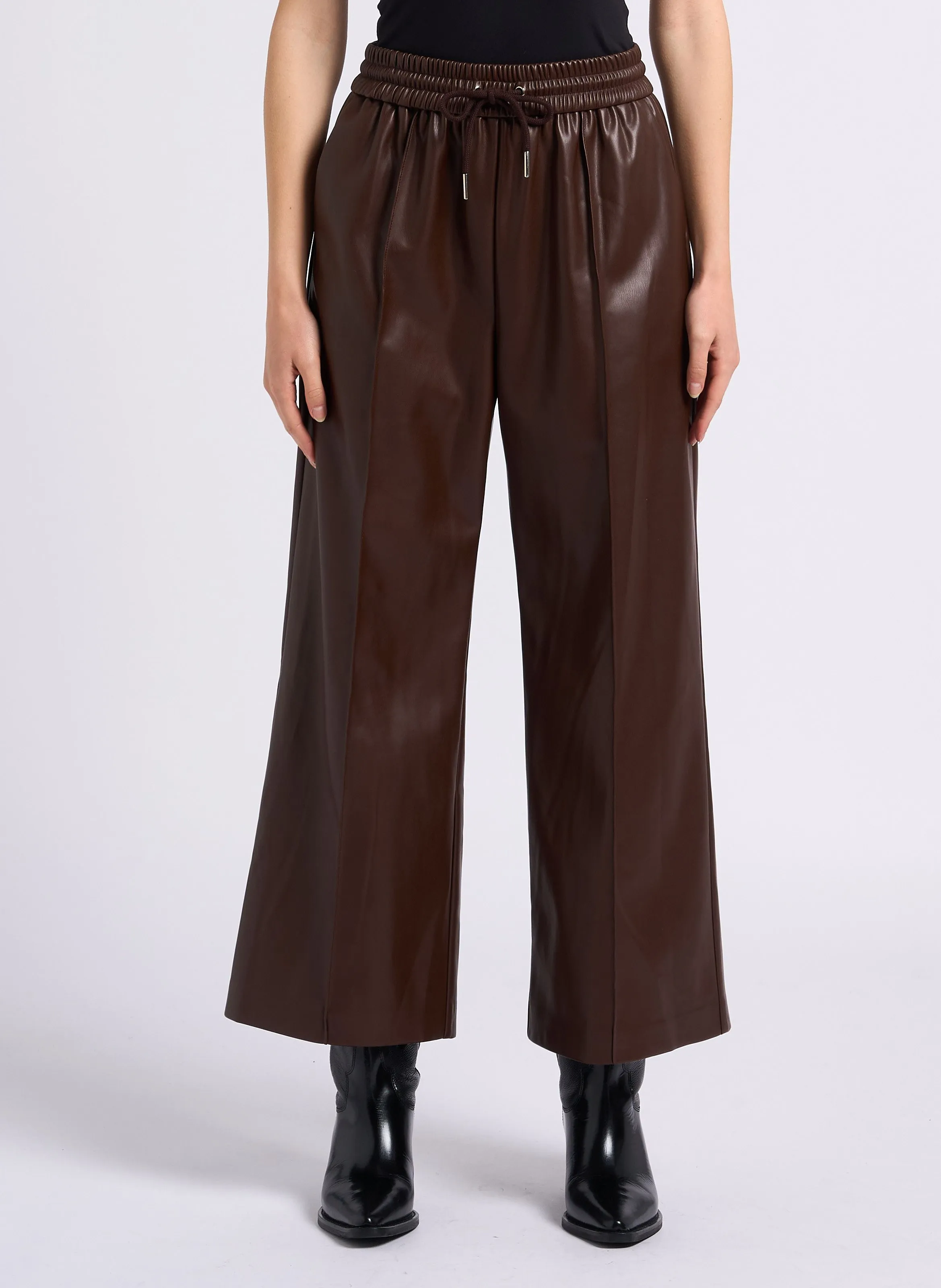 JOHAN  PANTALóN ANCHO EN MARRON