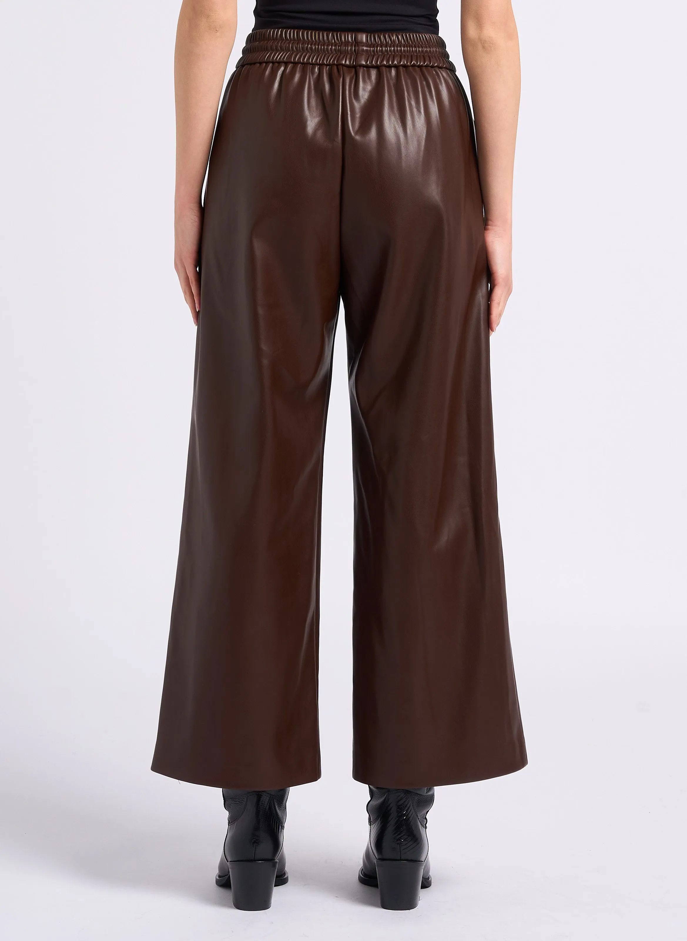 JOHAN  PANTALóN ANCHO EN MARRON