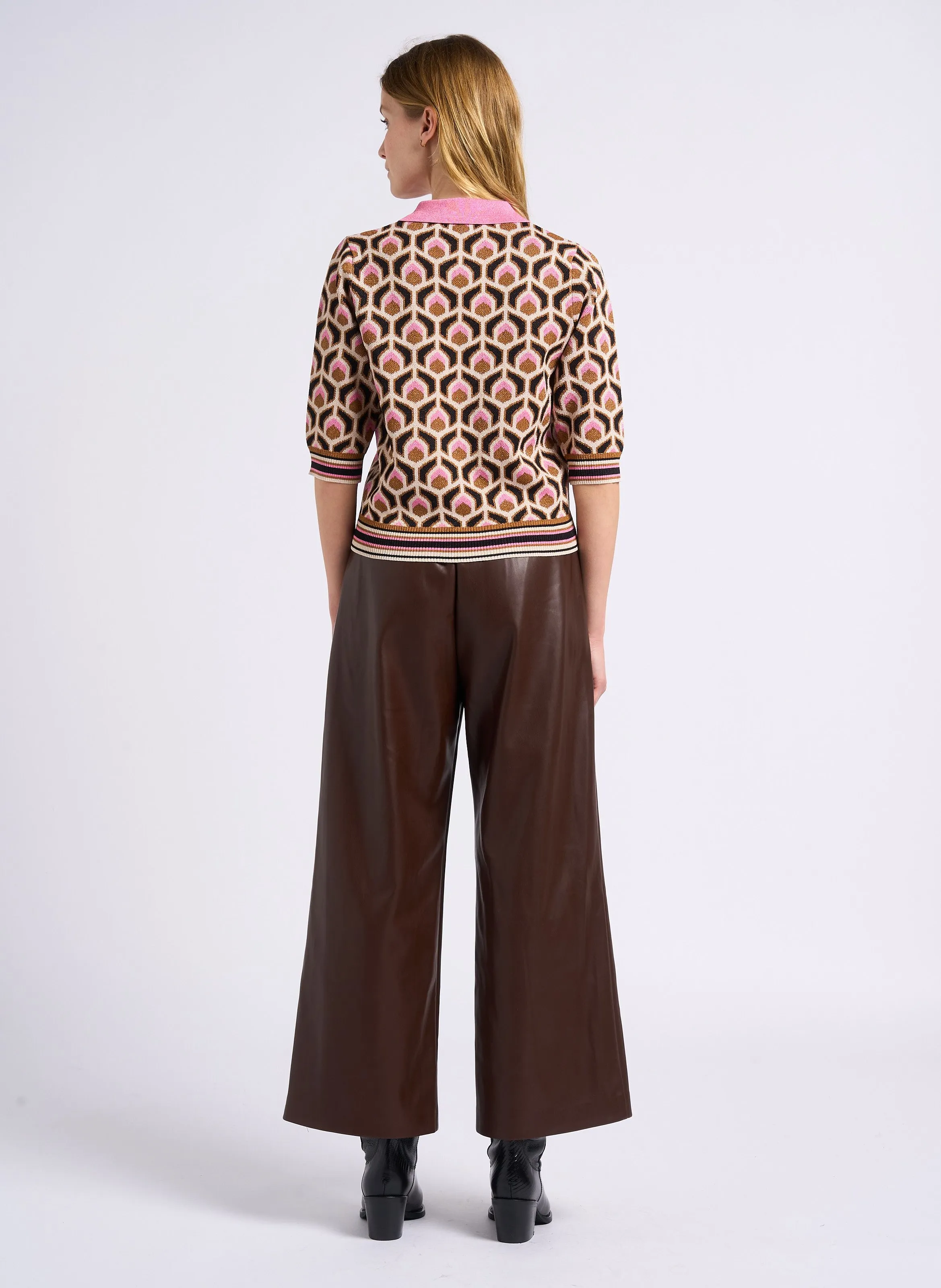 JOHAN  PANTALóN ANCHO EN MARRON