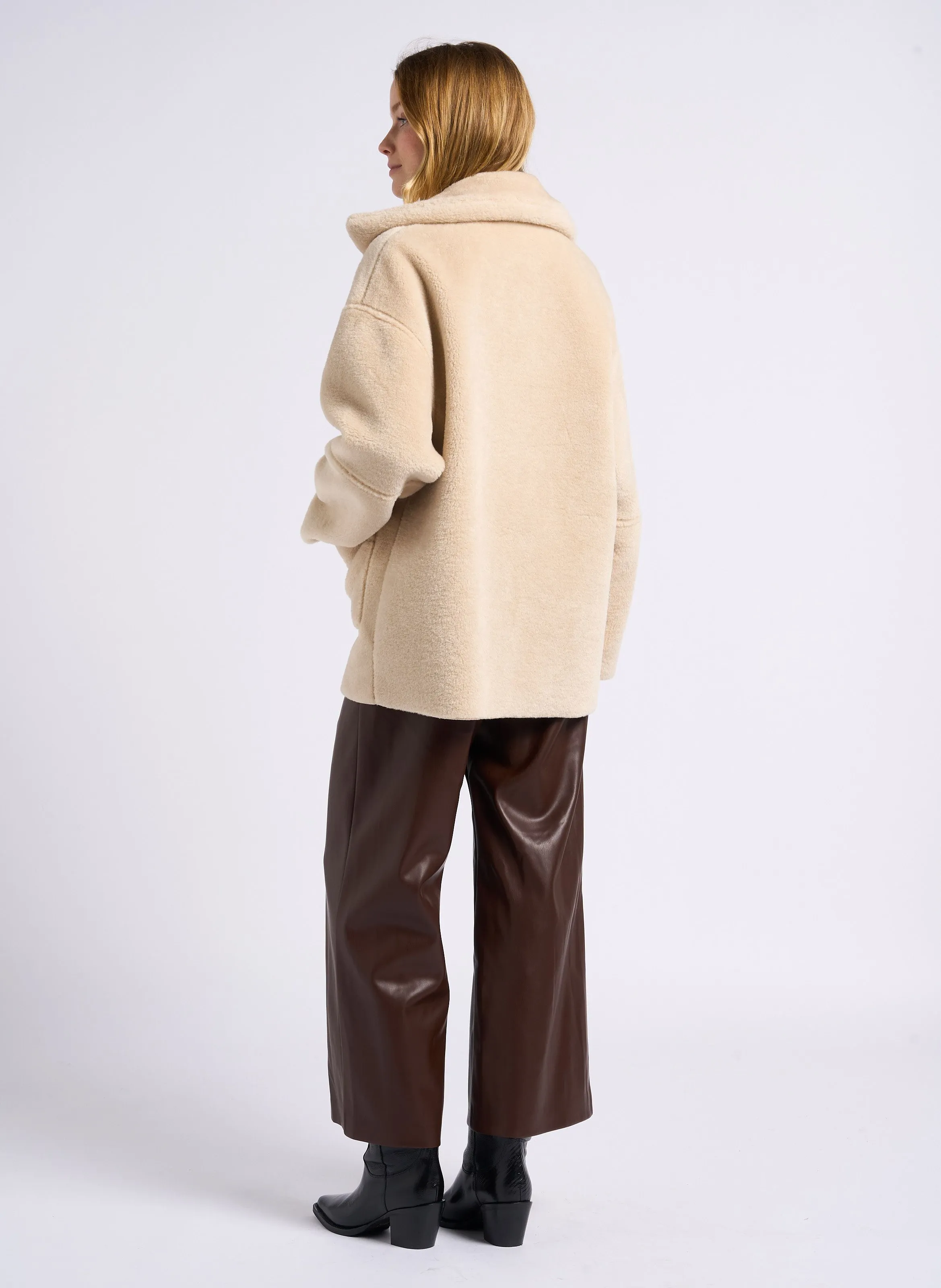 JOHAN  PANTALóN ANCHO EN MARRON
