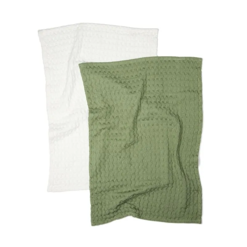 Juego de 2 paños con estampado de gofres Cromer