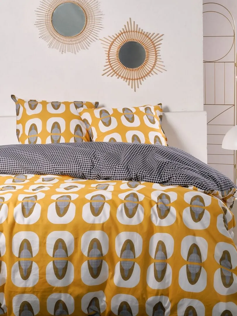 JUEGO DE CAMA ESTAMPADO  DOBLE  GRIS