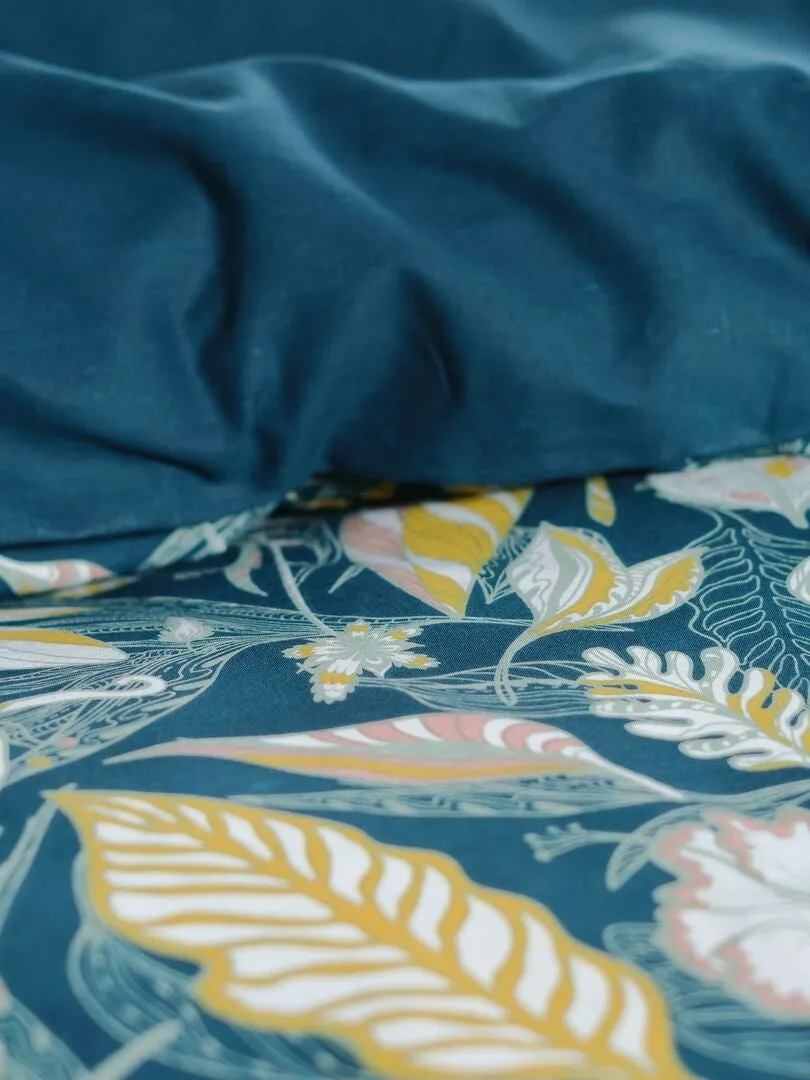 JUEGO DE CAMA ESTAMPADO  DOBLE  VERDE