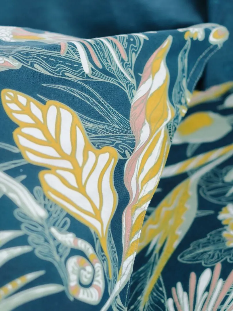 JUEGO DE CAMA ESTAMPADO  DOBLE  VERDE