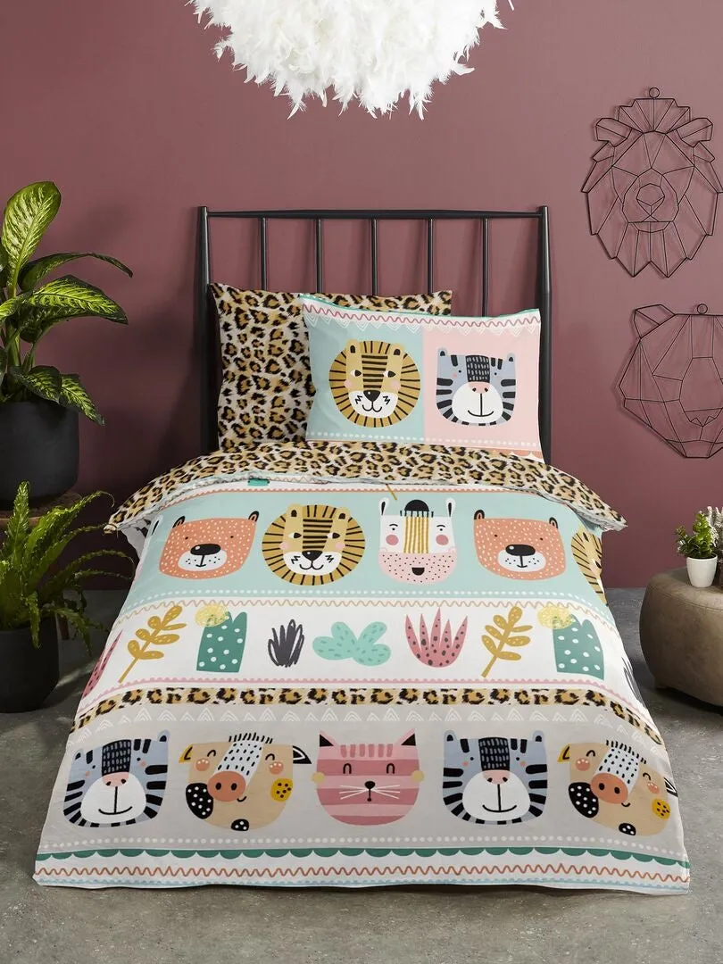 JUEGO DE CAMA  INDIVIDUAL  BEIGE