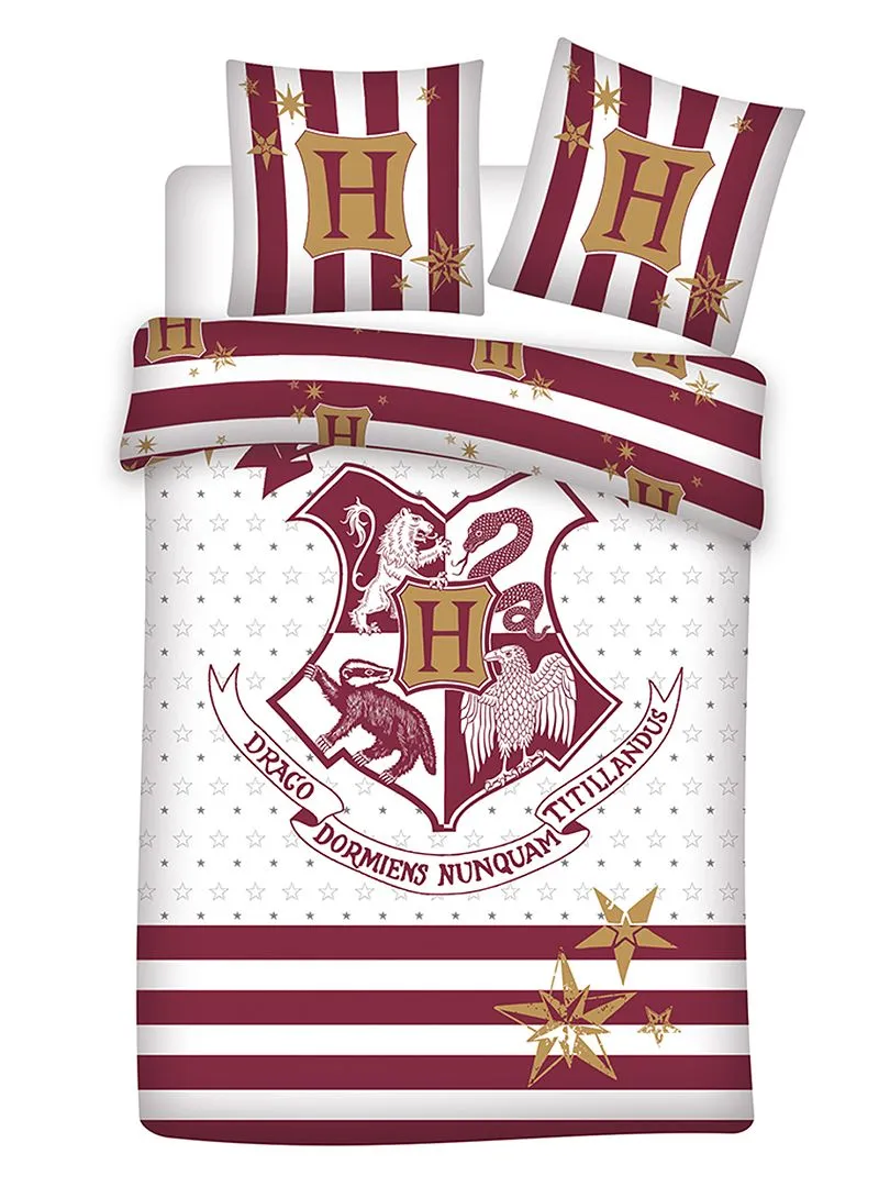 JUEGO DE CAMA INDIVIDUAL 'HARRY POTTER'  BLANCO/ROJO