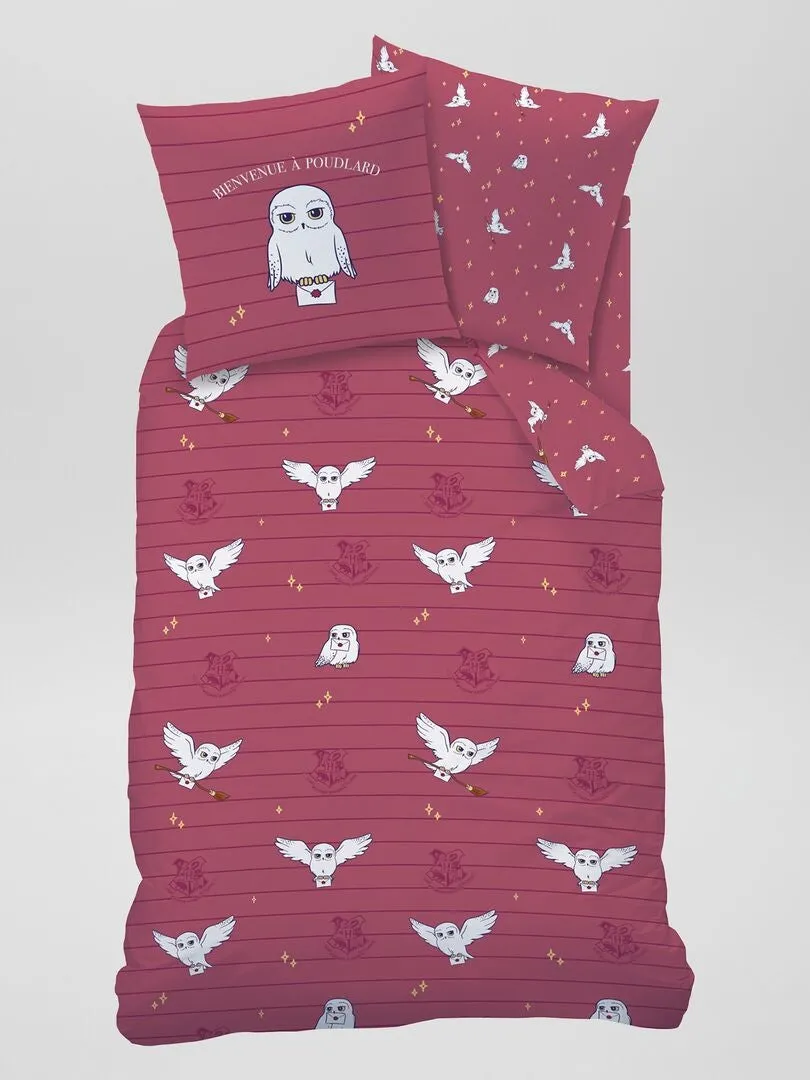 JUEGO DE CAMA 'HARRY POTTER'  INDIVIDUAL  ROJO