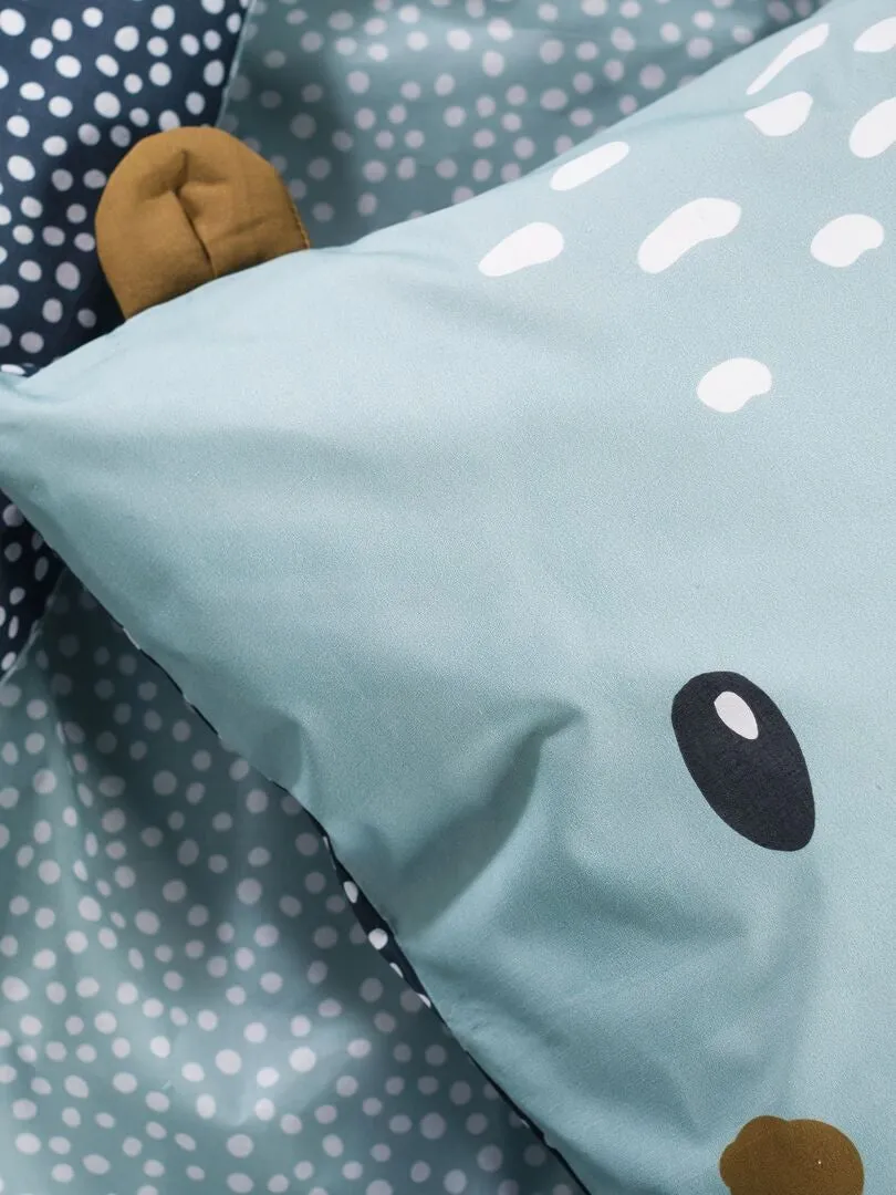 JUEGO DE CAMA 'HIPOPóTAMO'  INDIVIDUAL  AZUL