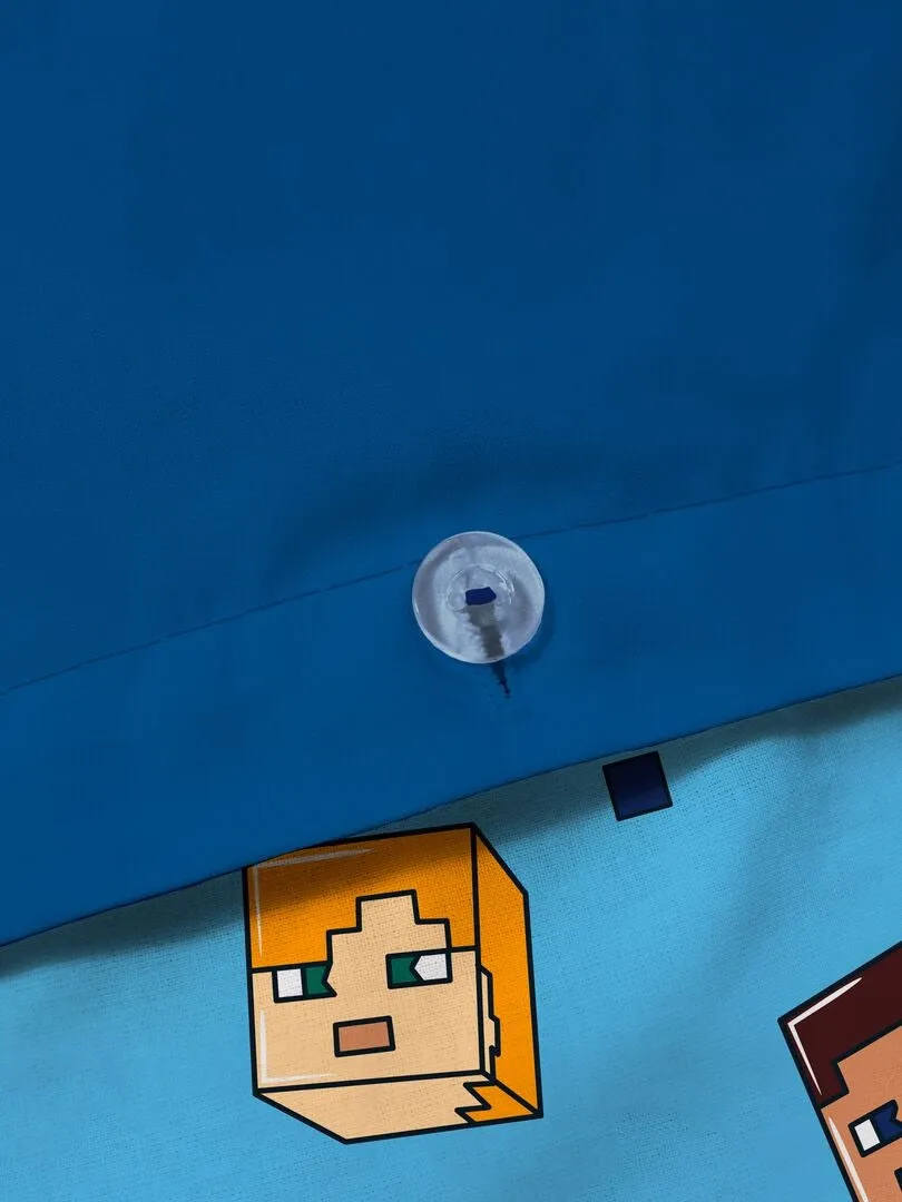 JUEGO DE CAMA 'MINECRAFT'  INDIVIDUAL  BEIGE