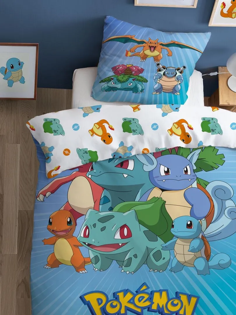 JUEGO DE CAMA 'POKéMON'  INDIVIDUAL  AZUL