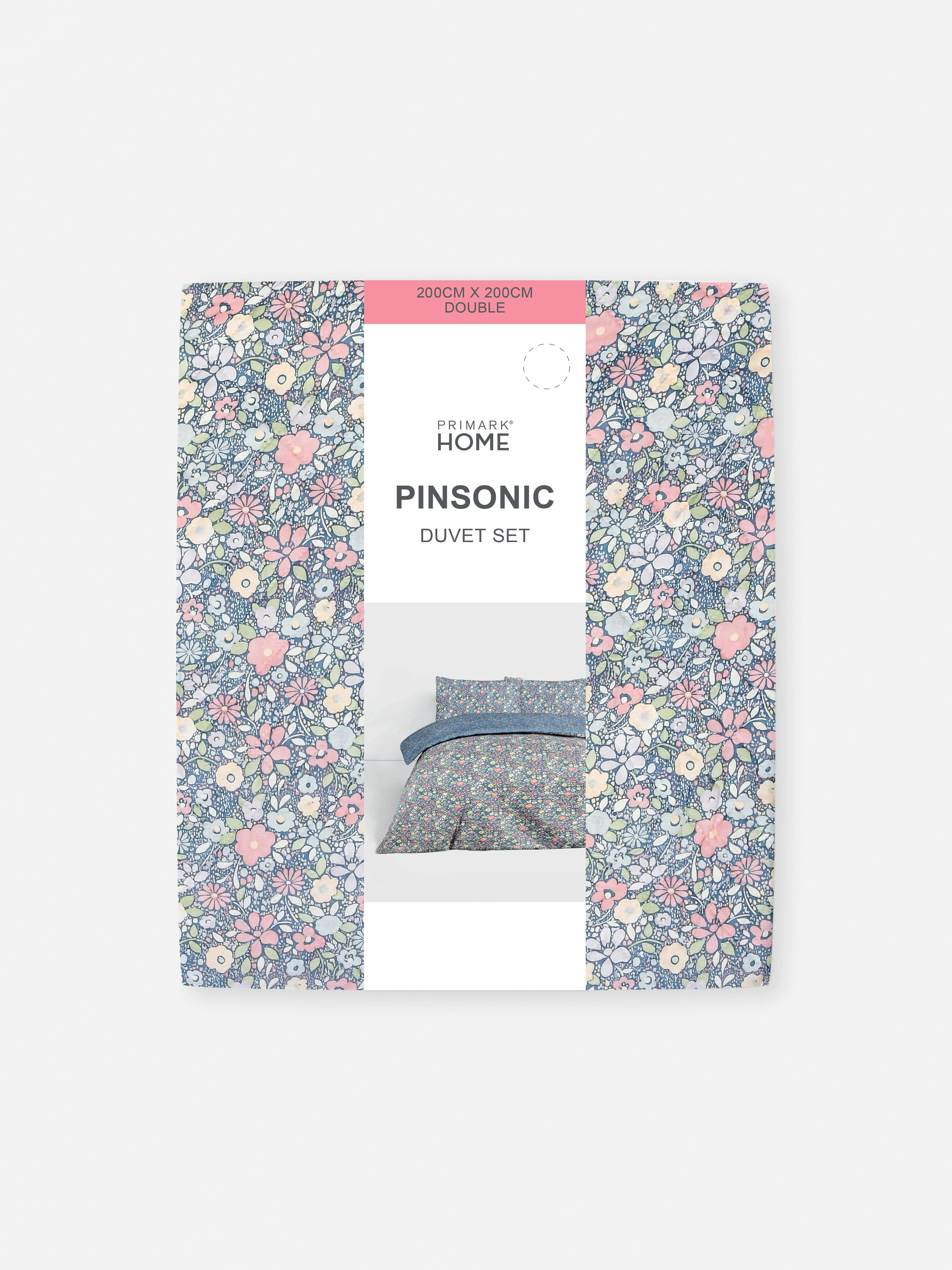 Juego de funda nórdica con estampado floral