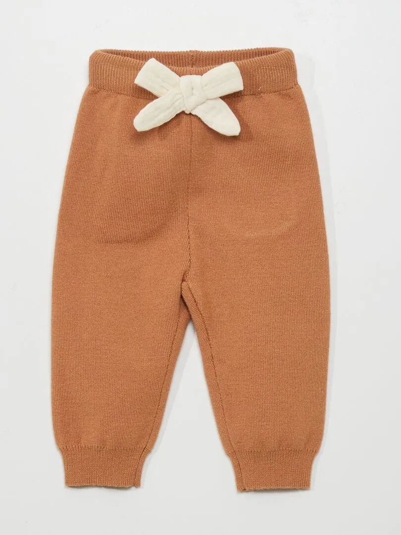 LEGGING DE PUNTO  MARRON