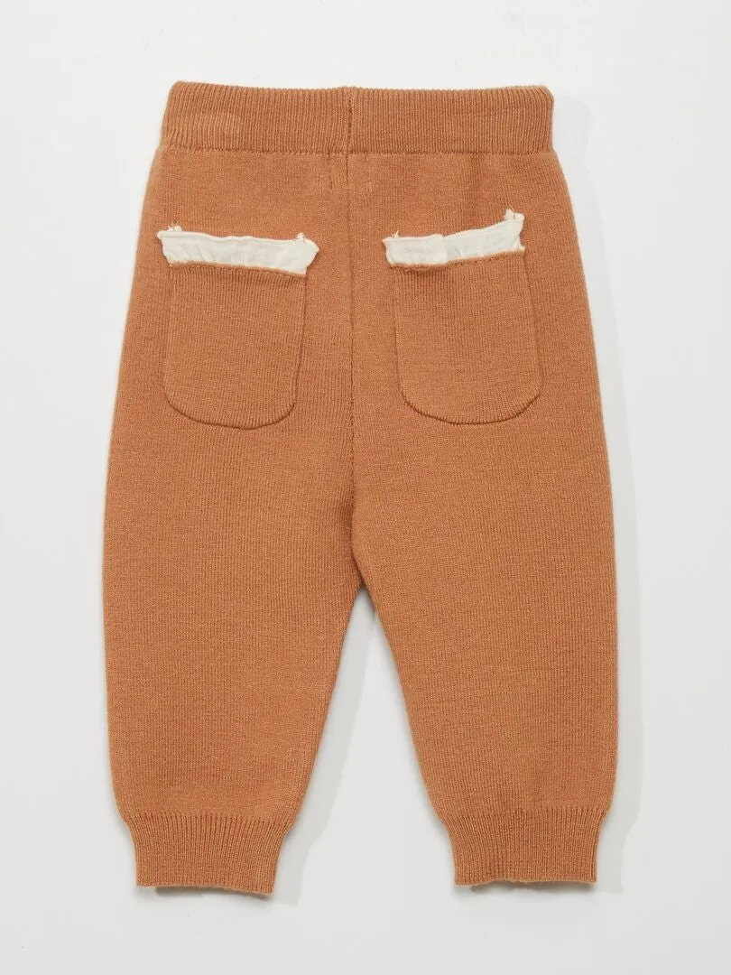 LEGGING DE PUNTO  MARRON