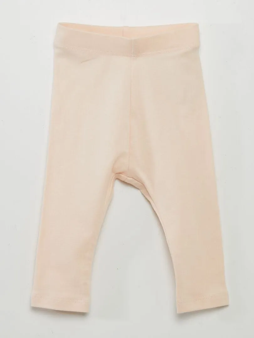 LEGGING LARGO LISO DE PUNTO  ROSA