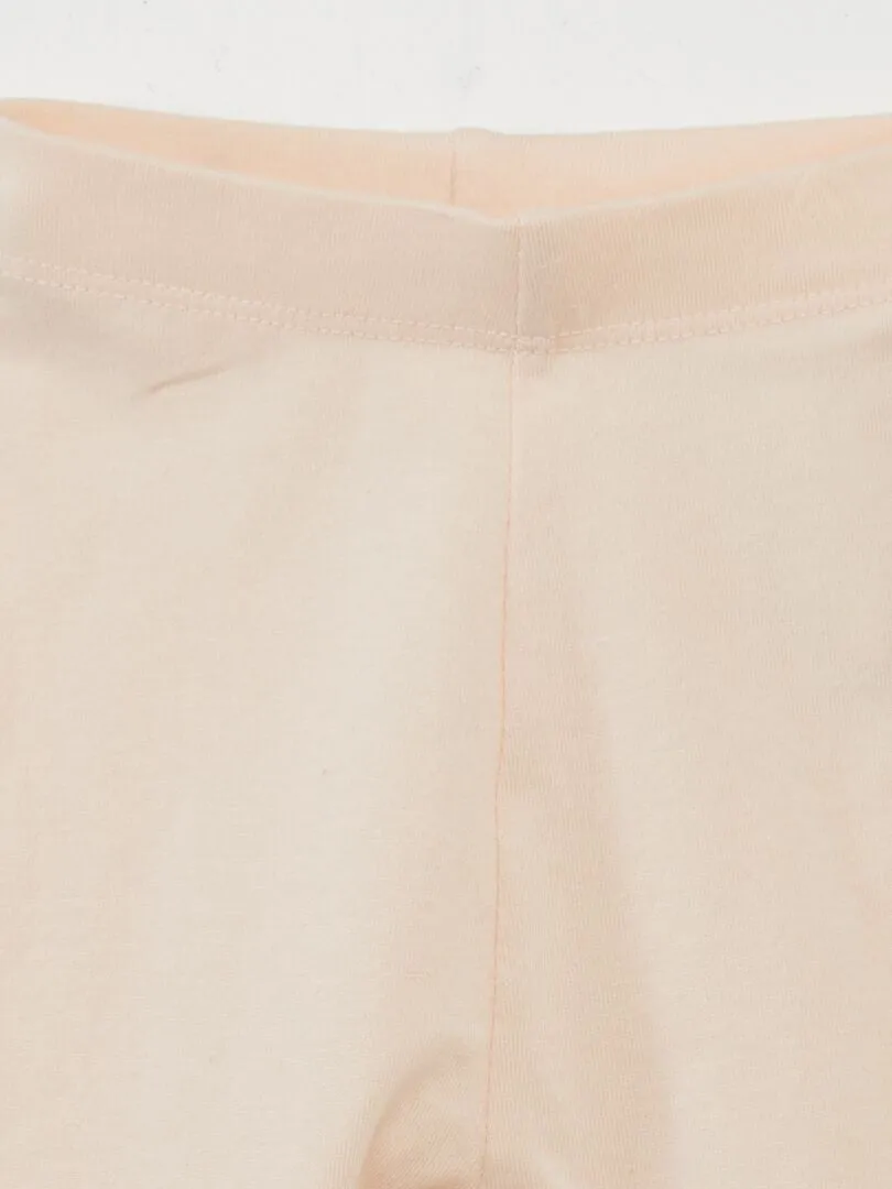 LEGGING LARGO LISO DE PUNTO  ROSA