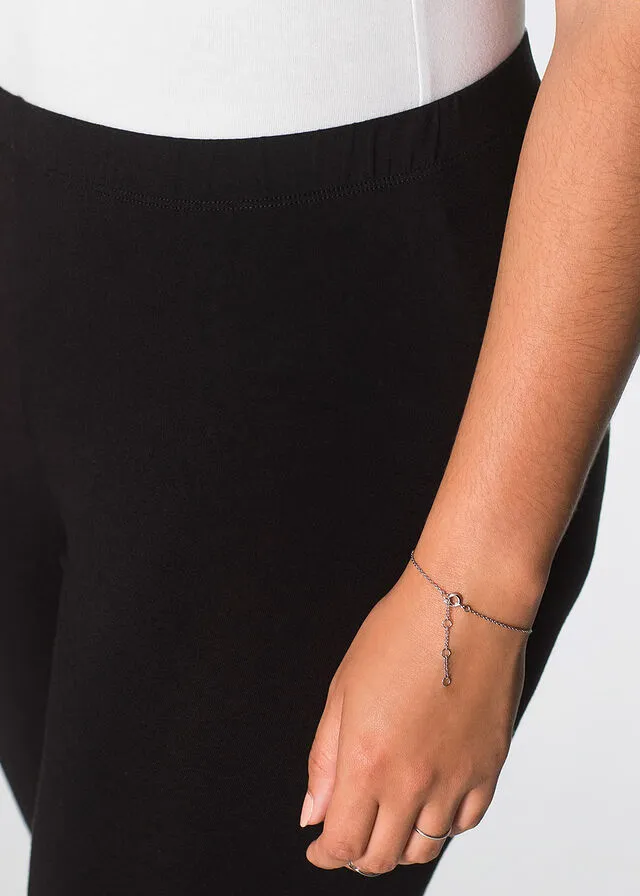 Leggings con encaje Negro